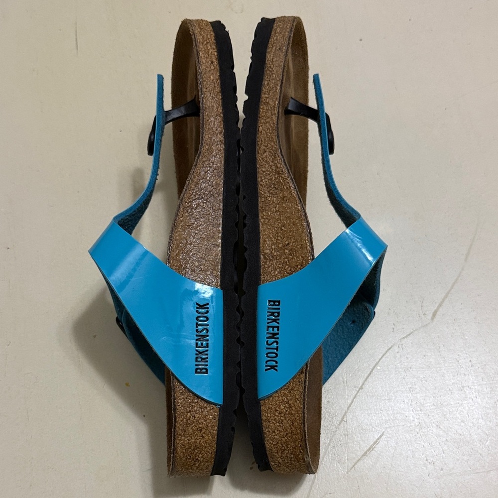 Birkenstock Blue and Brown Sandals - Picture 2 of 4